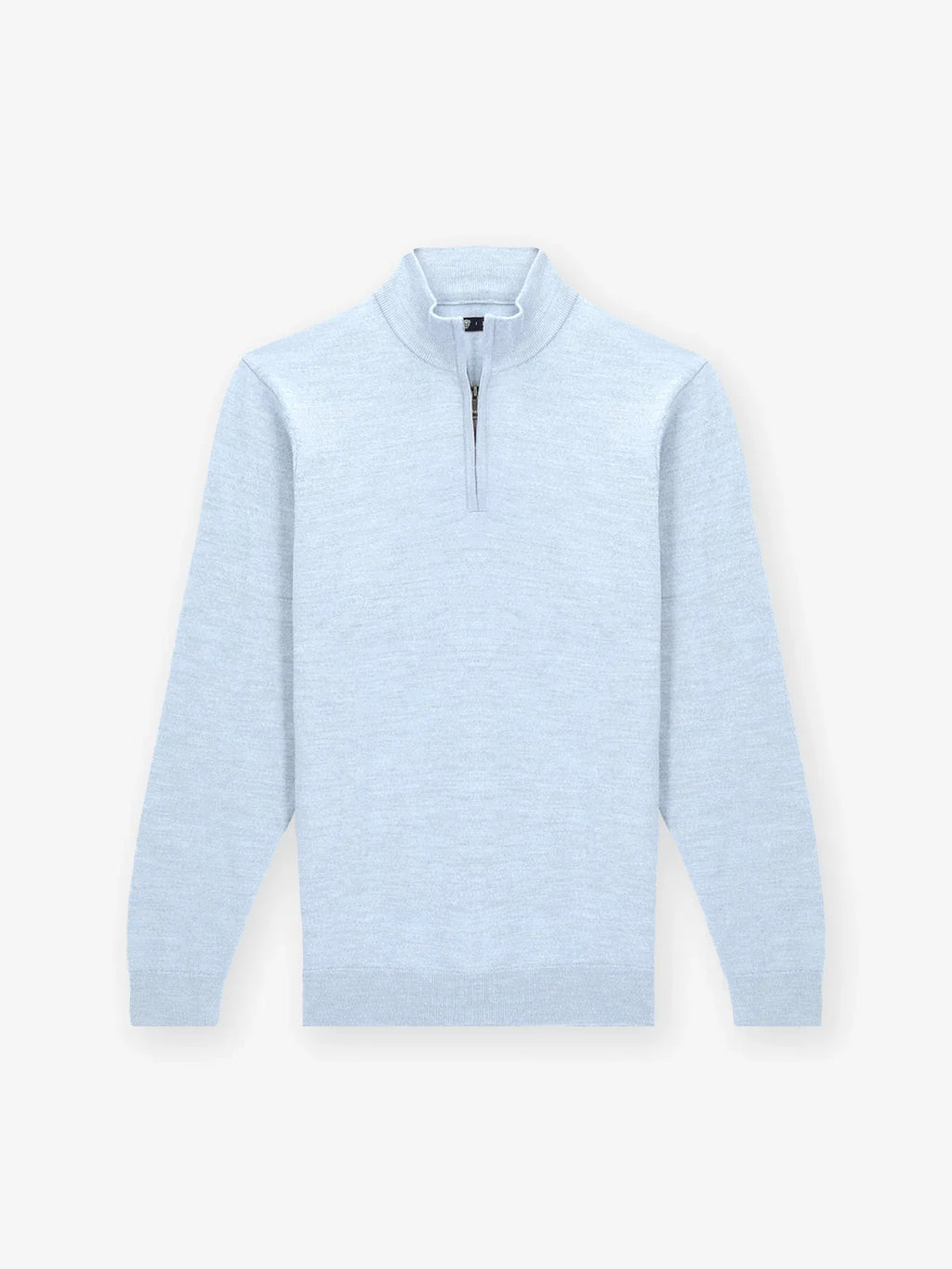 Pull col zip bleu ciel - IZAC