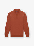 Pull col zip brique - IZAC