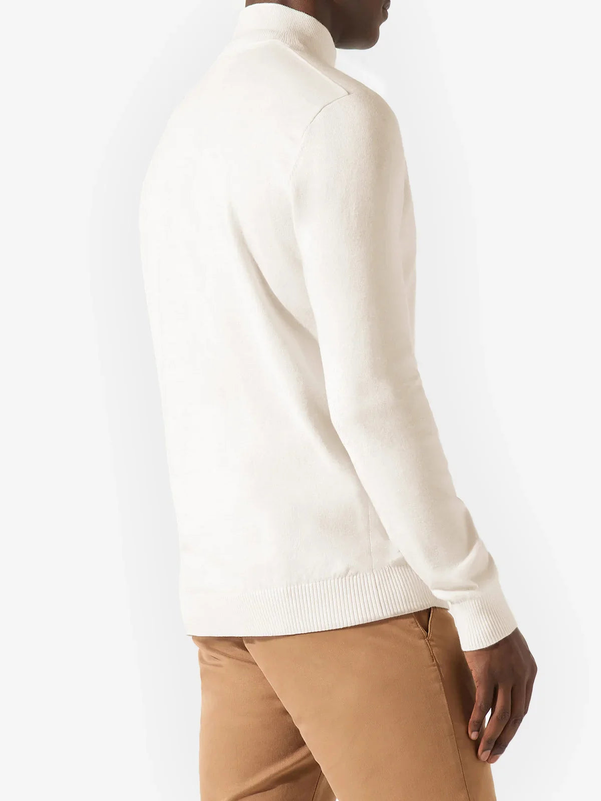 Pull col zip écru - IZAC