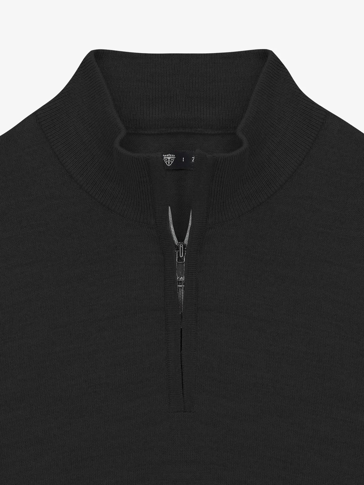 Pull col zip noir - IZAC