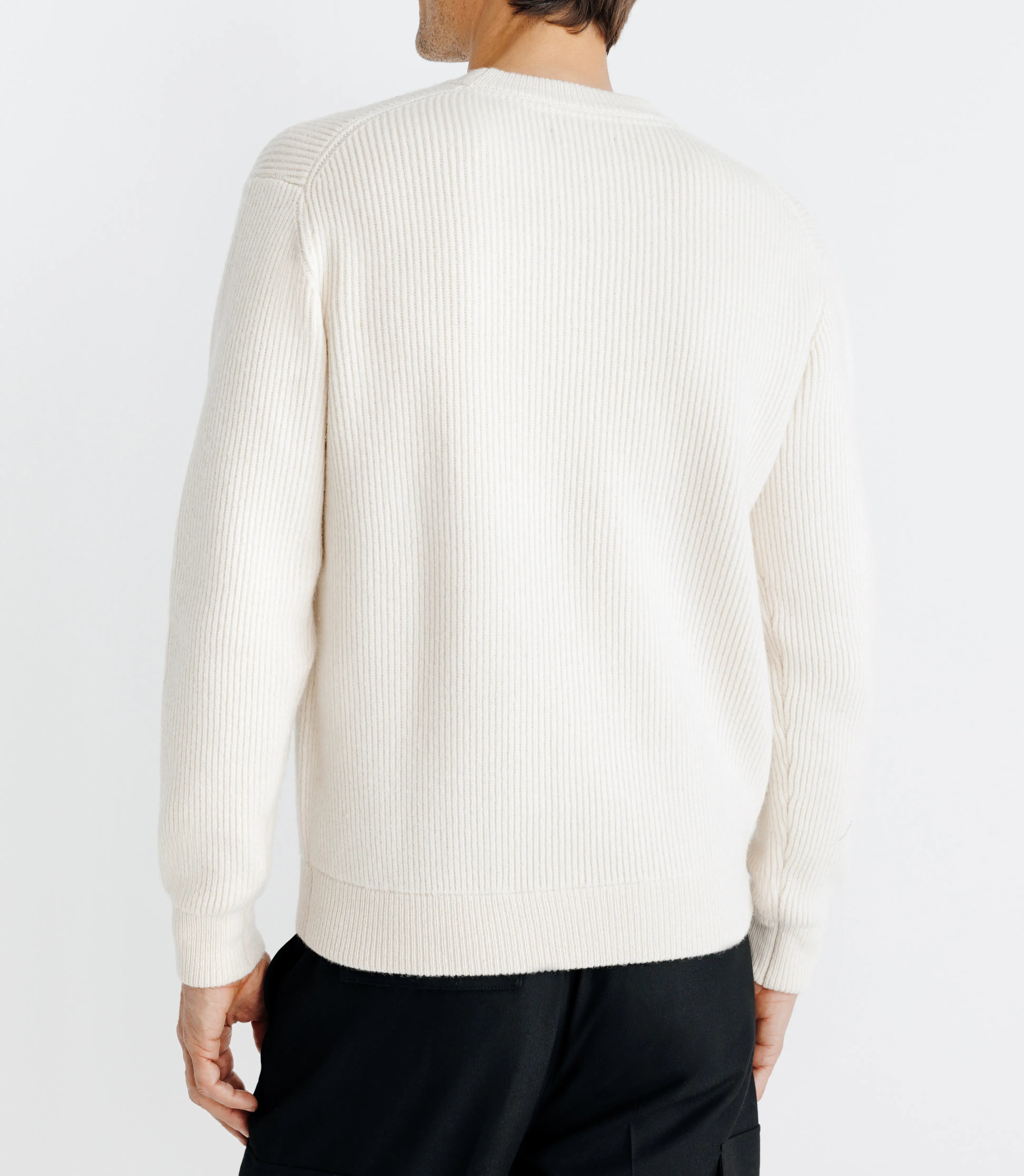 Pull col rond écru - IZAC