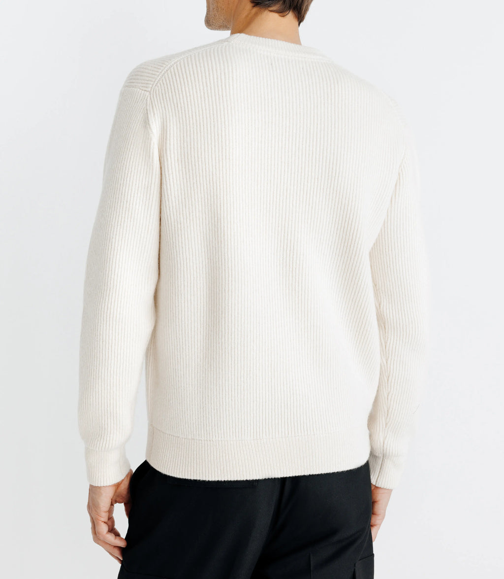 Pull col rond écru - IZAC
