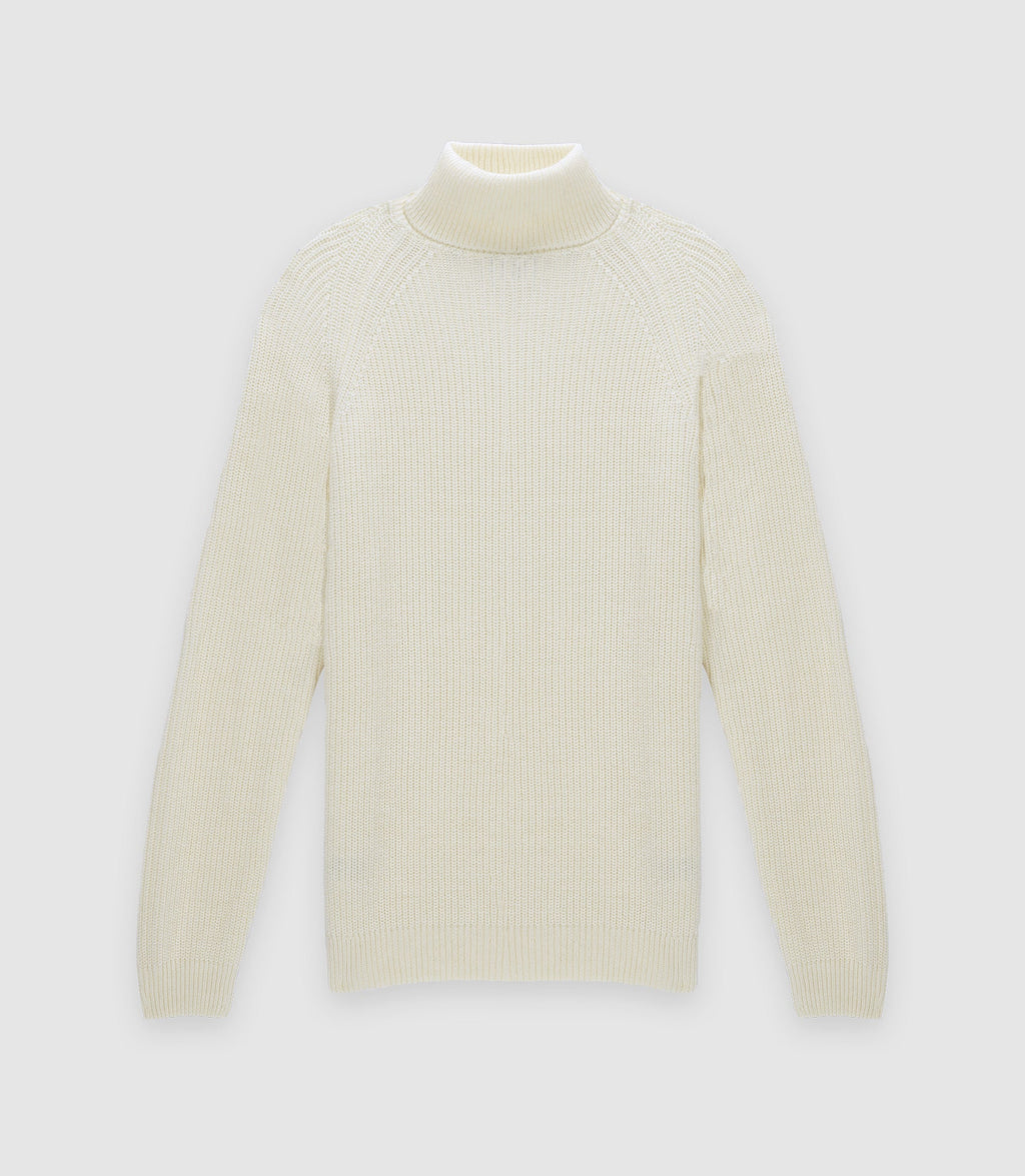 Pull col roulé écru - IZAC