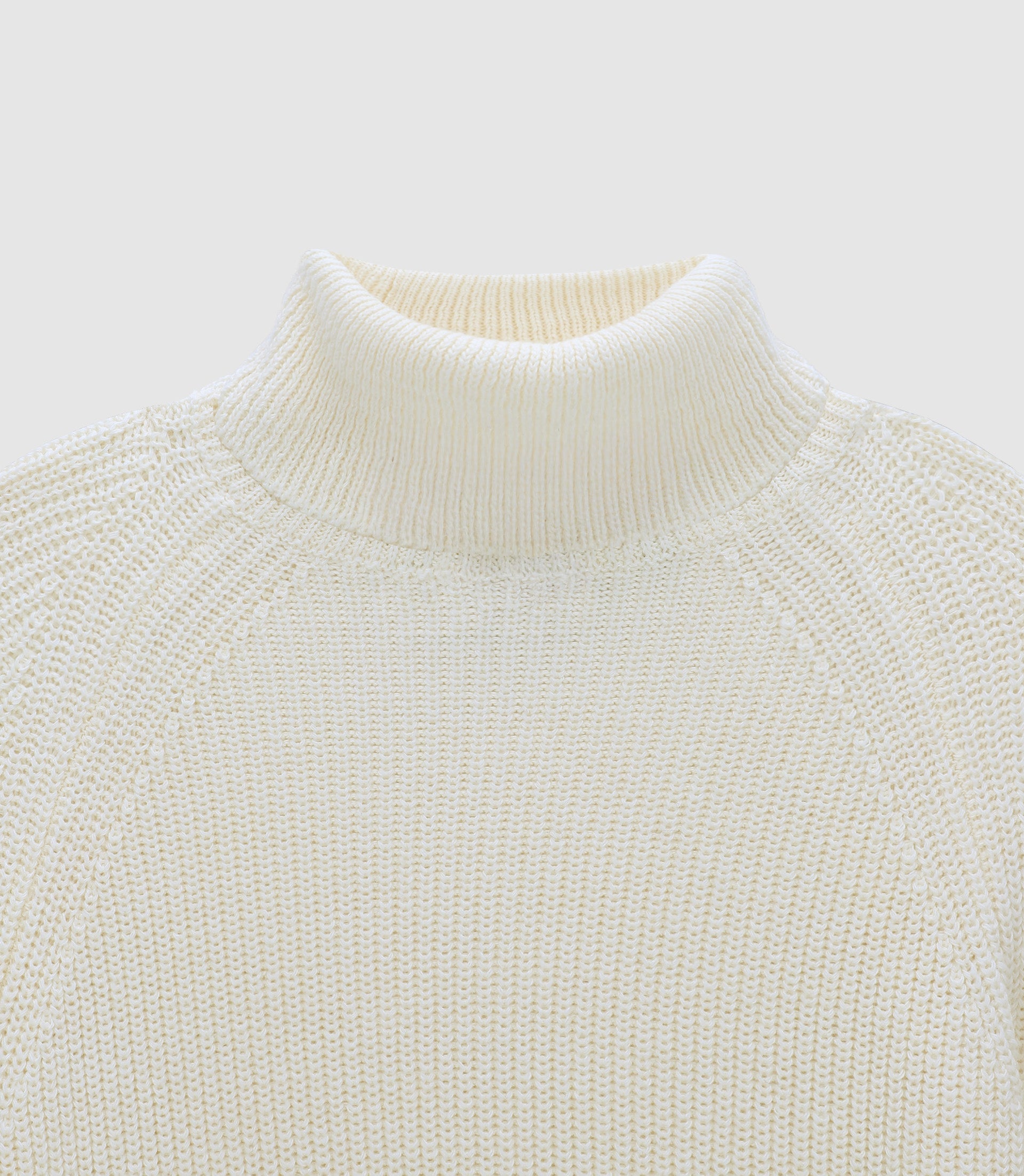 Pull col roulé écru - IZAC