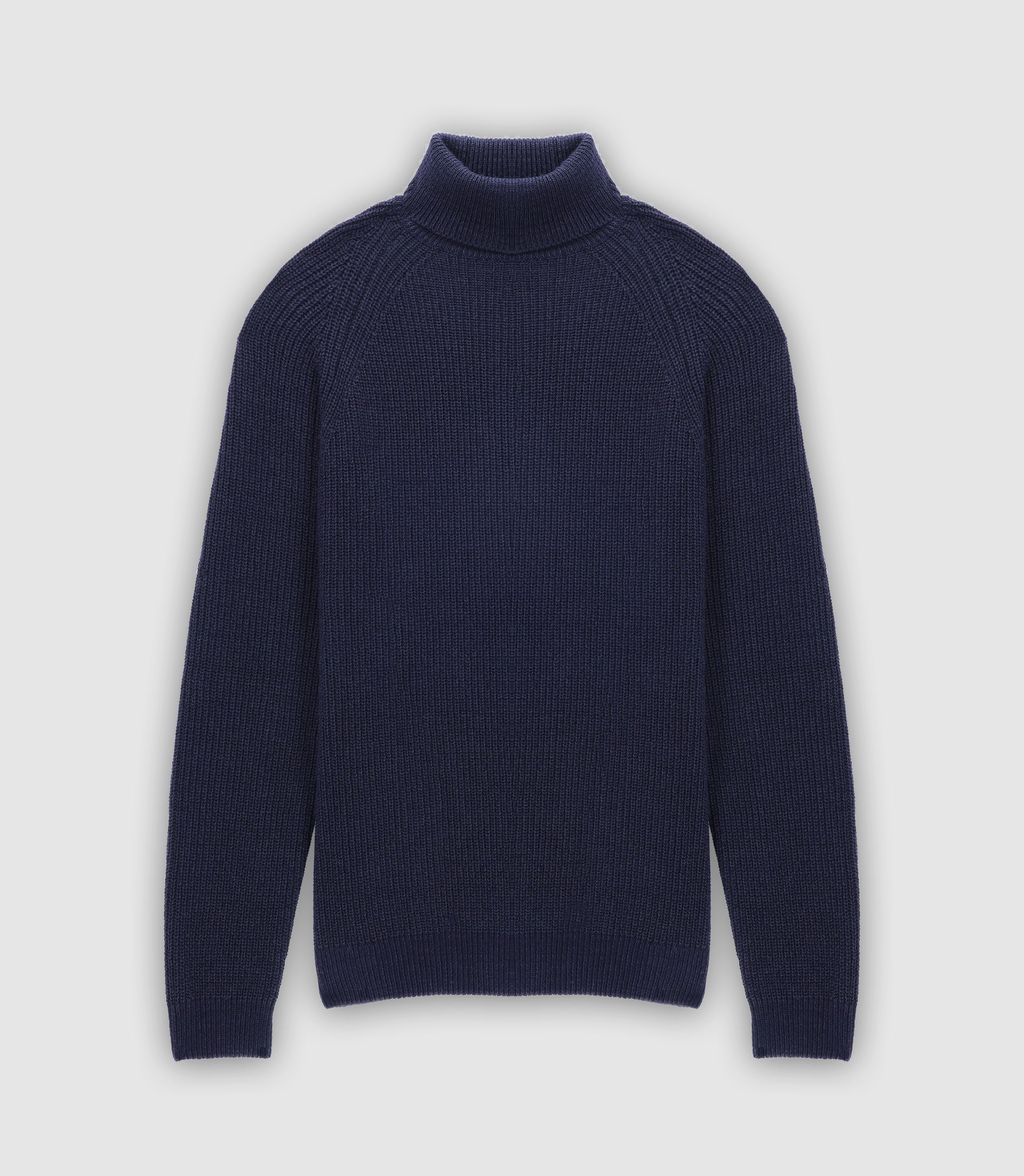 Pull col roulé marine - IZAC