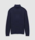 Pull col roulé marine - IZAC
