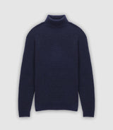 Pull col roulé marine - IZAC