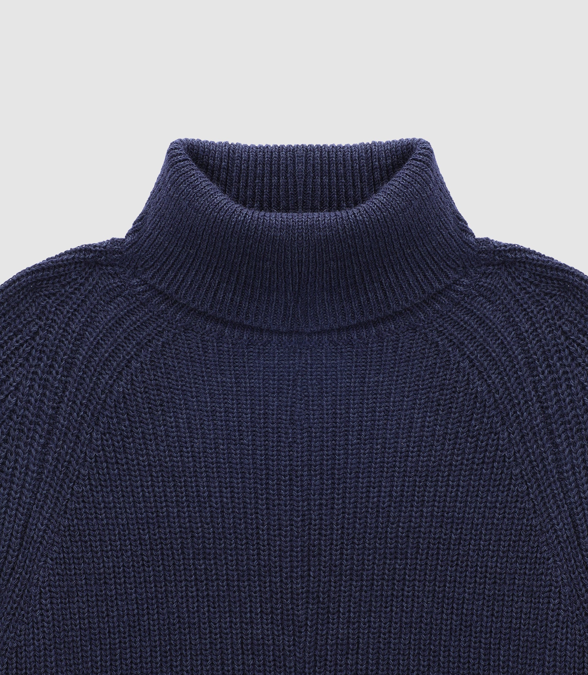 Pull col roulé marine - IZAC