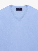 Pull col V bleu ciel - IZAC