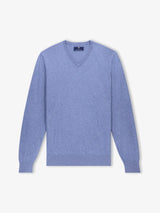 Pull col V indigo - IZAC