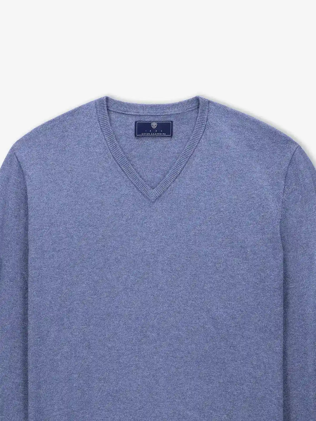 Pull col V indigo - IZAC