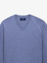 Pull col V indigo - IZAC