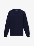 Pull col V marine - IZAC