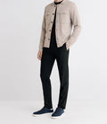 Pull en laine mérinos beige - IZAC