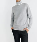 Pull col roulé gris - IZAC