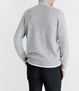 Pull col roulé gris - IZAC