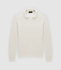Pull col polo ouvert écru - IZAC