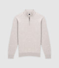 Pull col montant gris beige - IZAC