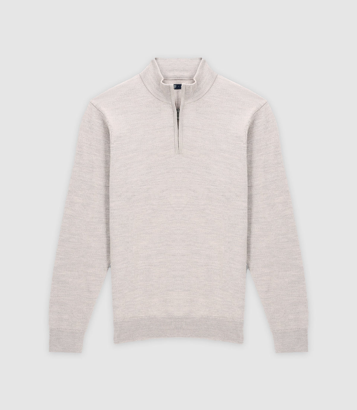 Pull col montant gris beige - IZAC