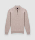 Pull col montant taupe - IZAC
