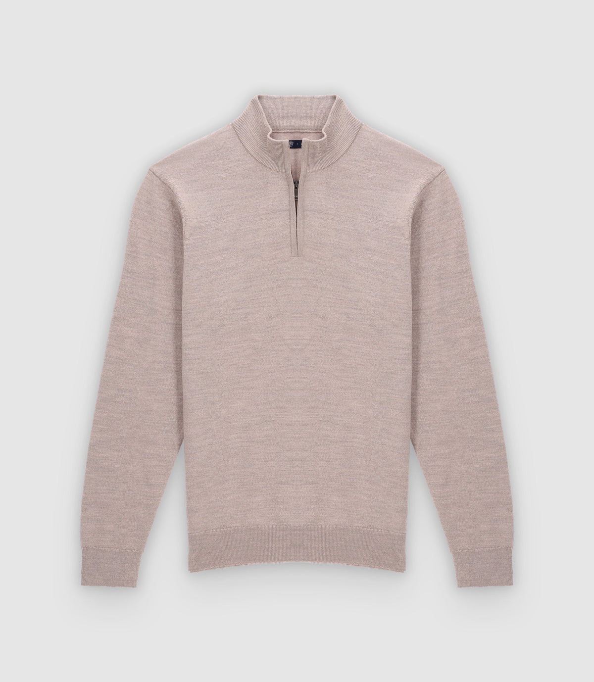 Pull col montant taupe - IZAC