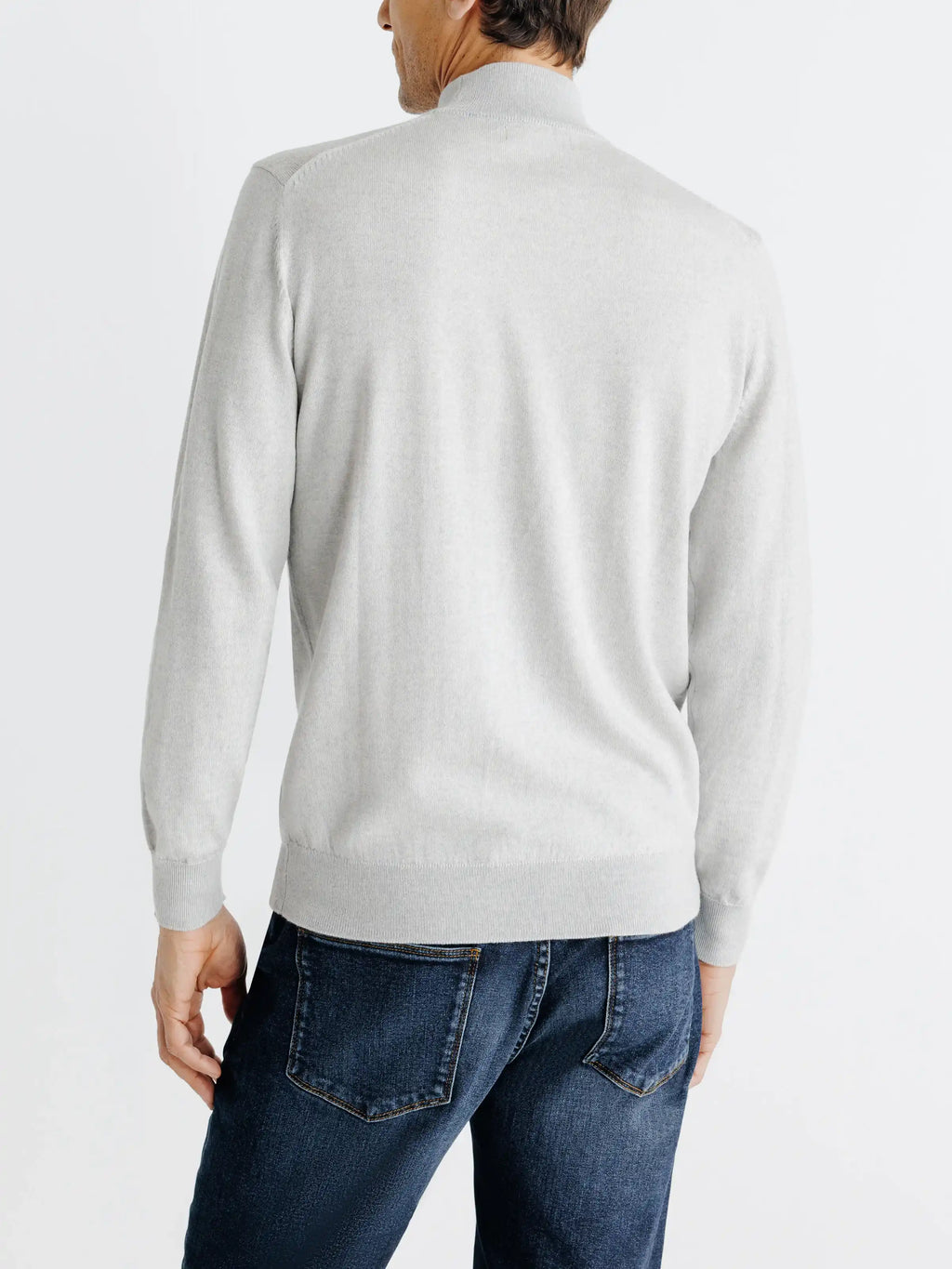 Pull col cheminée gris chine - IZAC