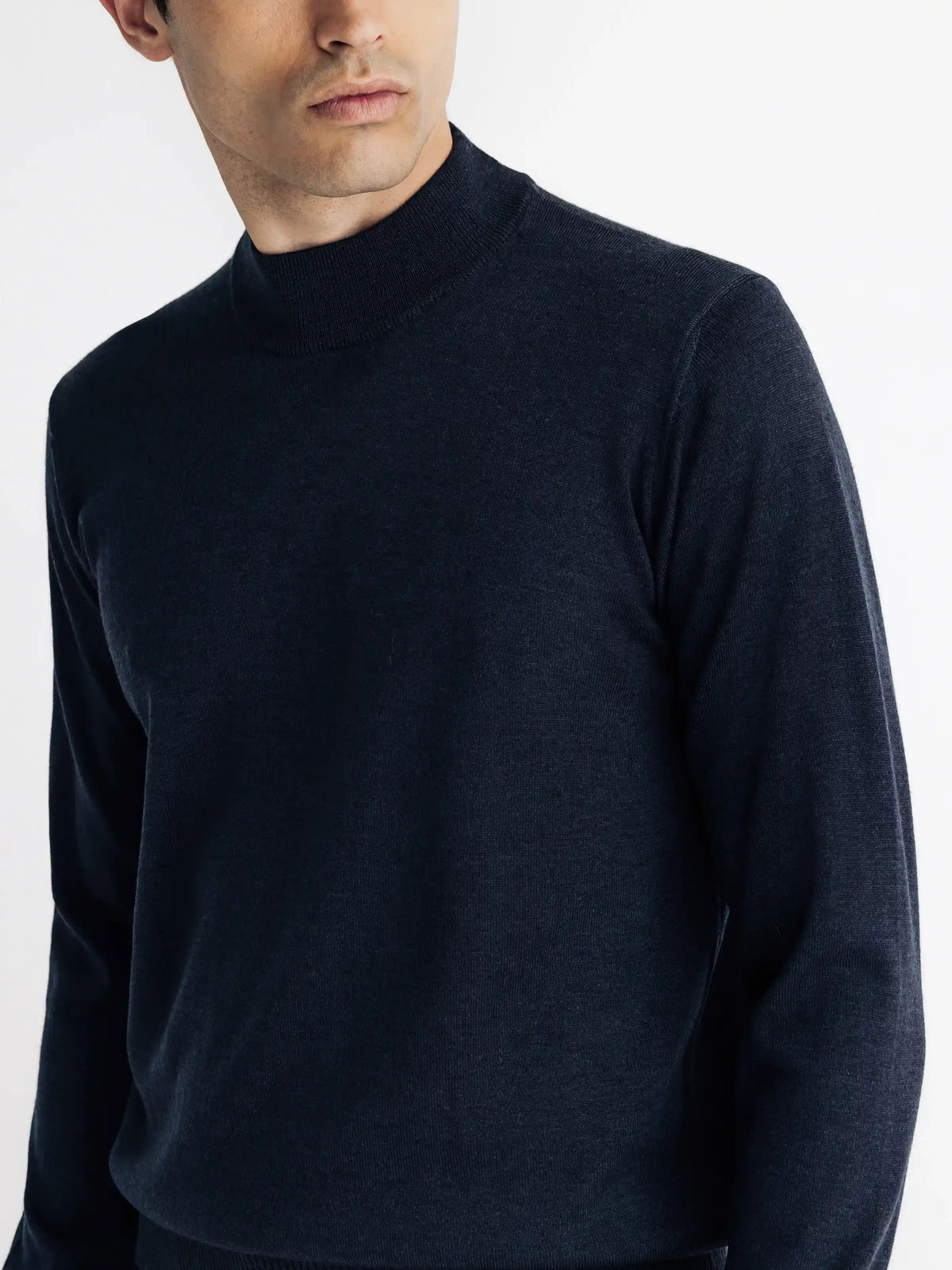 Pull col cheminée marine - IZAC