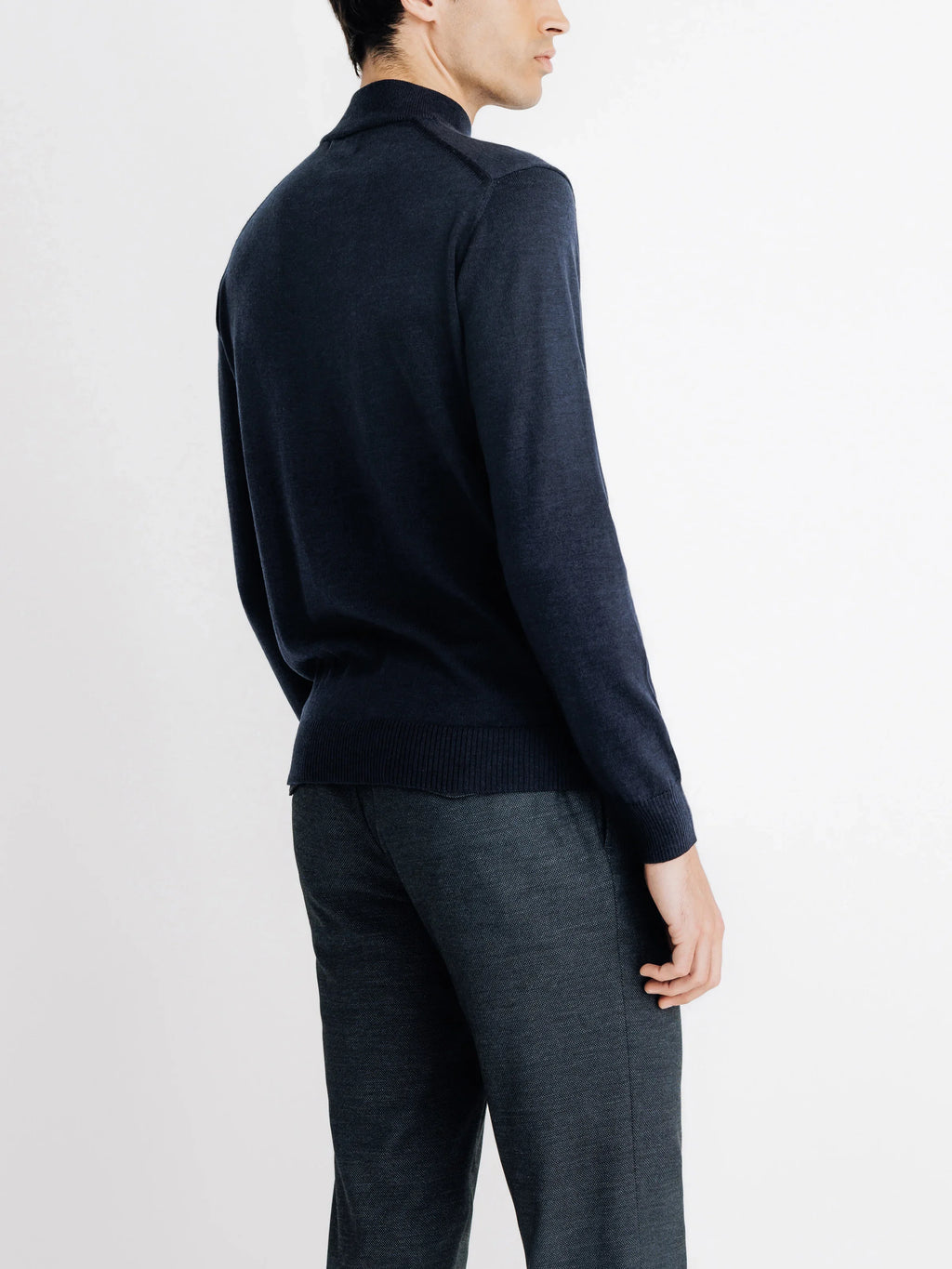 Pull col cheminée marine - IZAC