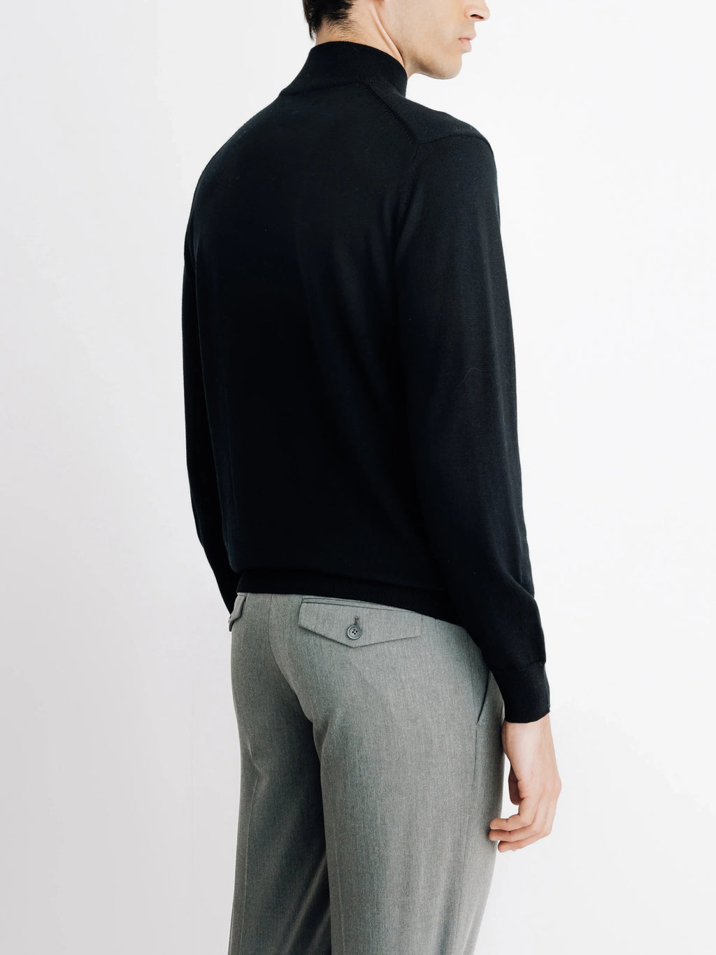 Pull col cheminée noir - IZAC