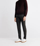 Pull col roulé en laine mérinos bordeaux - IZAC