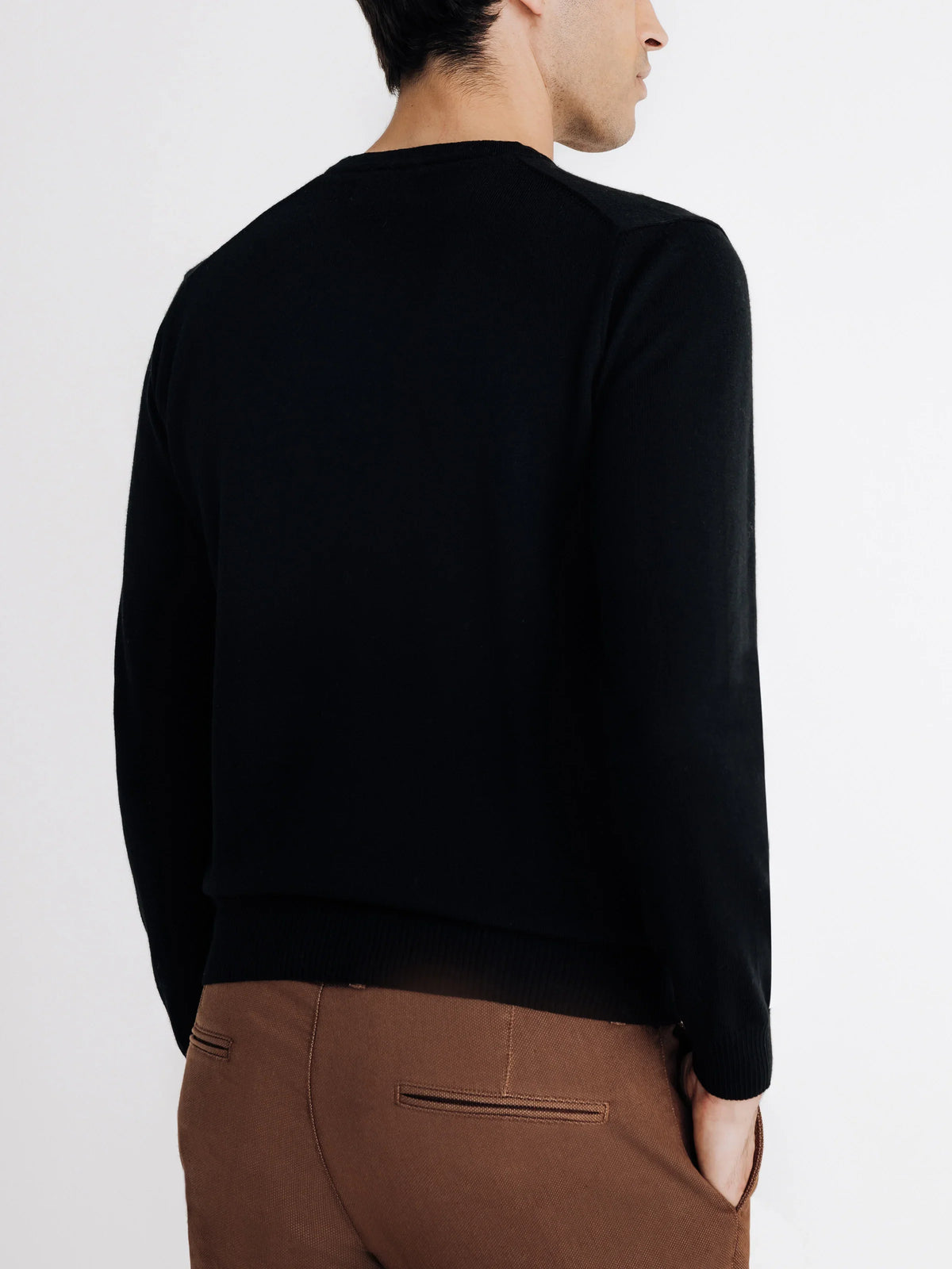 Pull col rond noir - IZAC