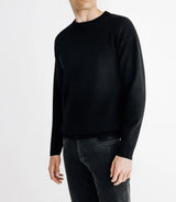 Pull sweat col rond noir - IZAC