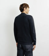 Cardigan zippé col teddy noir - IZAC