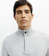 Pull col montant gris chiné - IZAC