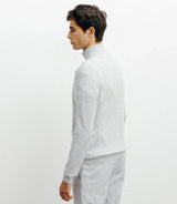 Pull col montant gris chiné - IZAC