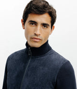 Gilet zip bi - matière marine - IZAC