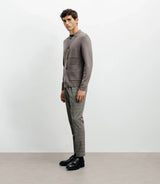 Cardigan surchemise en maille chatain - IZAC