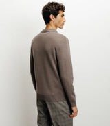 Cardigan surchemise en maille chatain - IZAC