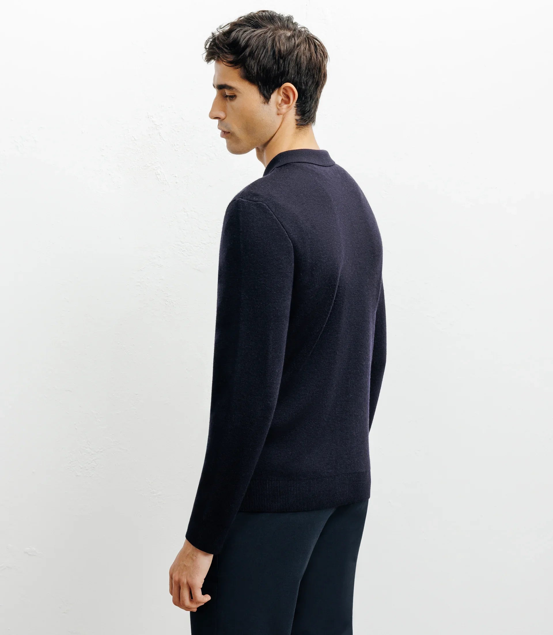 Cardigan surchemise en maille marine - IZAC