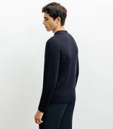 Cardigan surchemise en maille marine - IZAC