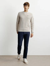 Pull col rond beige - IZAC