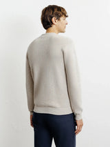 Pull col rond beige - IZAC