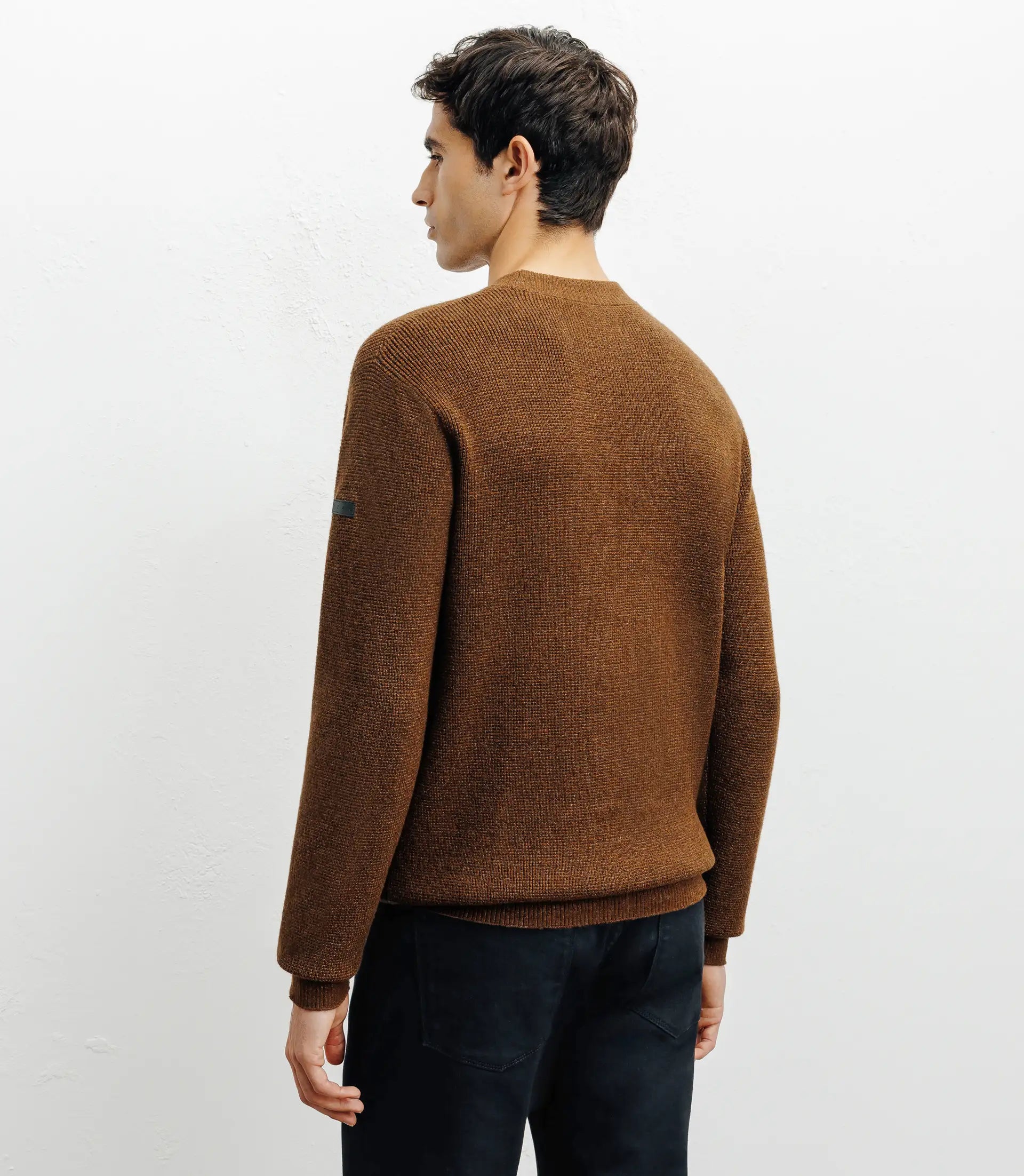 Pull col rond bronze - IZAC
