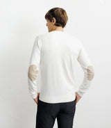 Pull col v ecru - IZAC