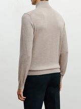 Pull col cheminée beige - IZAC