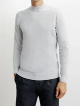 Pull col cheminée gris chiné - IZAC