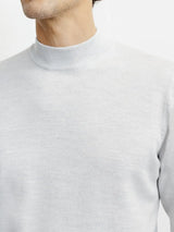 Pull col cheminée gris chiné - IZAC