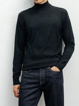 Pull col cheminée noir - IZAC