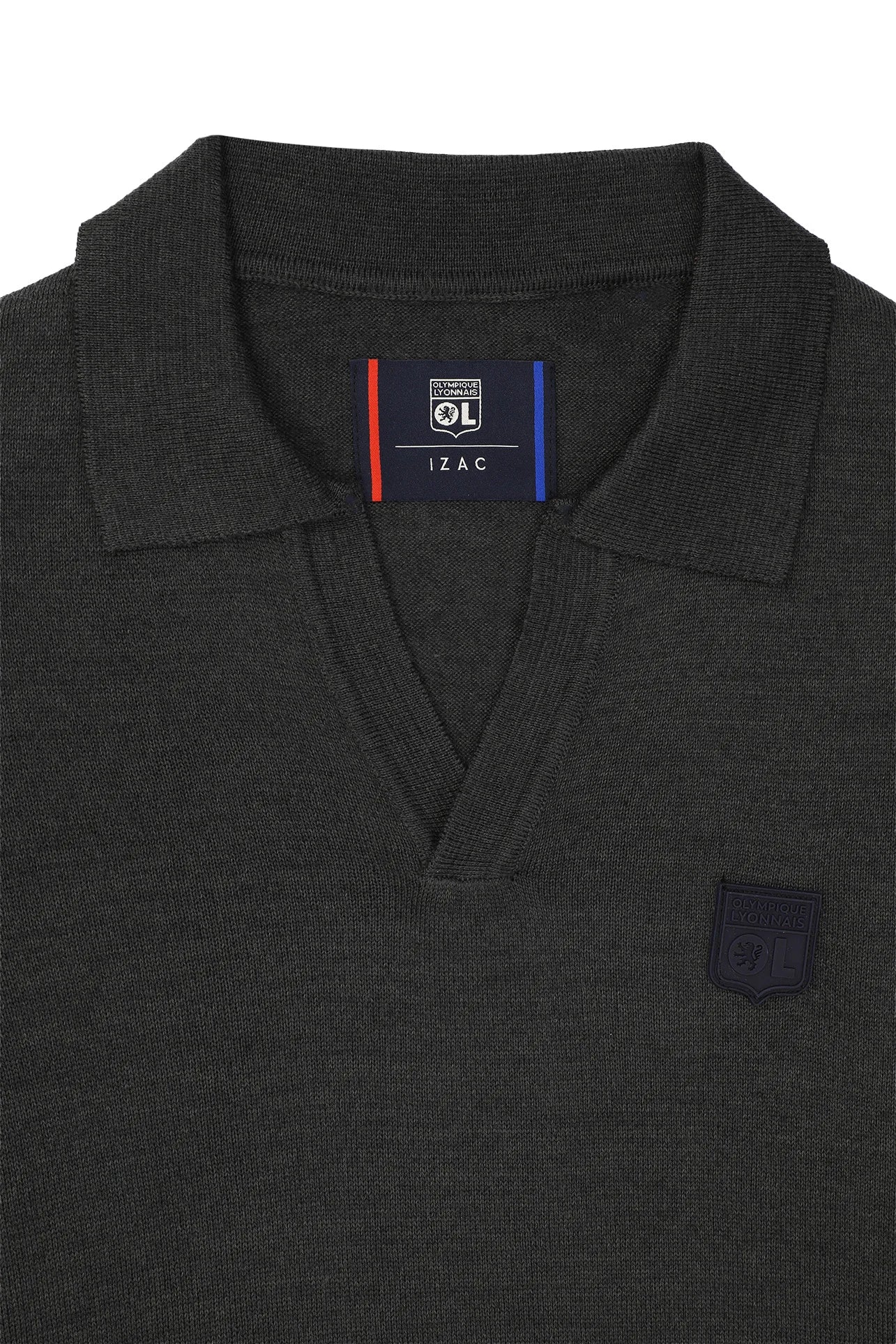 Pull col polo ouvert anthracite - IZAC