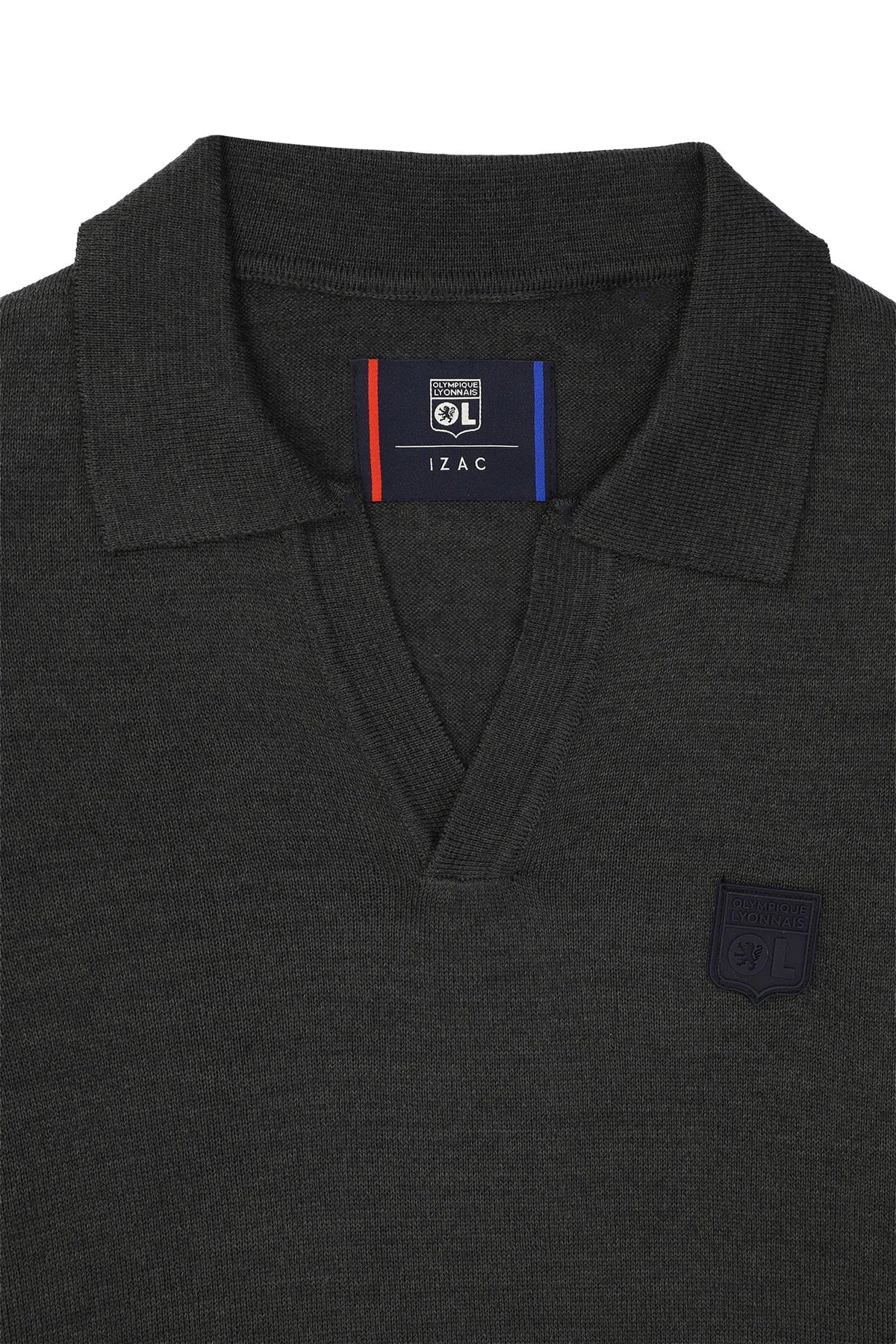 Pull col polo ouvert anthracite - IZAC